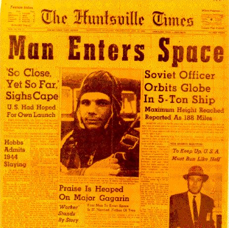 Gagarin en el espacio