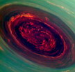 Formación de un huracán en Saturno