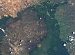 El Monte Kenya visto desde el espacio