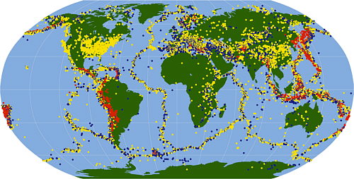 Los terremotos en el mundo