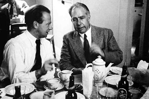 Niels Bohr con Werner Heisenberg