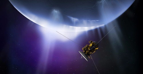 Encelado y la nave Cassini