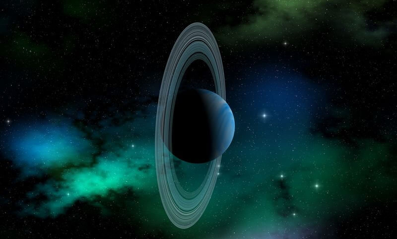 El verdoso planeta Urano