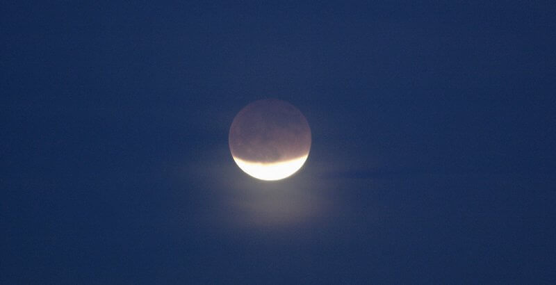 Eclipse de Luna a simple vista