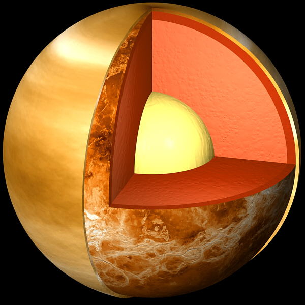 Interior de planeta Venus