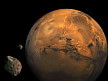 Marte y sus dos lunas