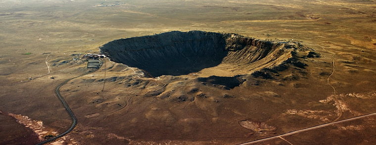 Cráter de un meteorito