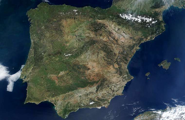 Invernaderos de Almería desde el espacio