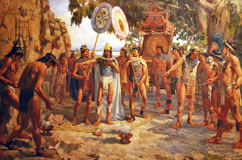 Moctezuma en Chapultepec