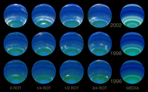 Cambios en la atmósfera de Neptuno