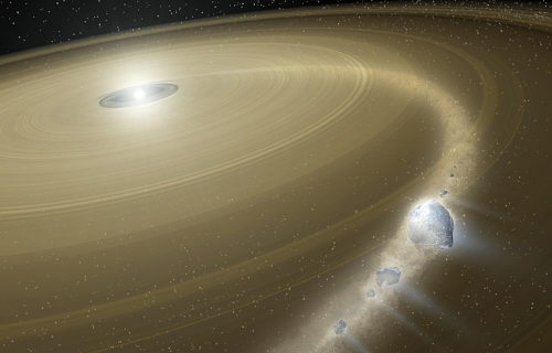 La nube de Oort en el extremo del Sistema Solar